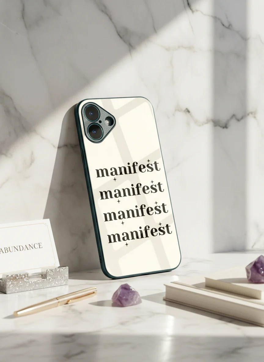 Manifest Magic Premium Glass Back Cover For iPhone 11-17 Models - Image 12