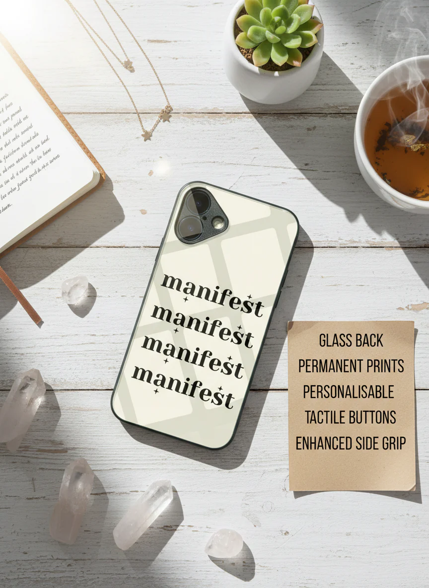 Manifest Magic Premium Glass Back Cover For iPhone 11-17 Models - Image 14