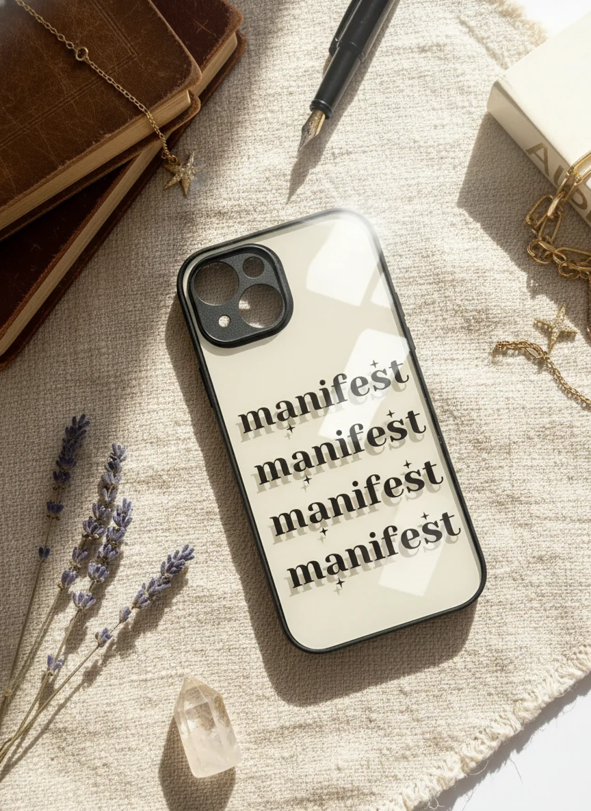 Manifest Magic Premium Glass Back Cover For iPhone 11-17 Models - Image 16