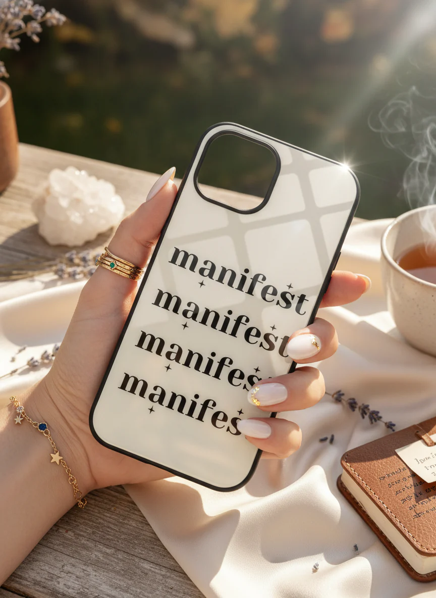 Manifest Magic Premium Glass Back Cover For iPhone 11-17 Models - Image 17