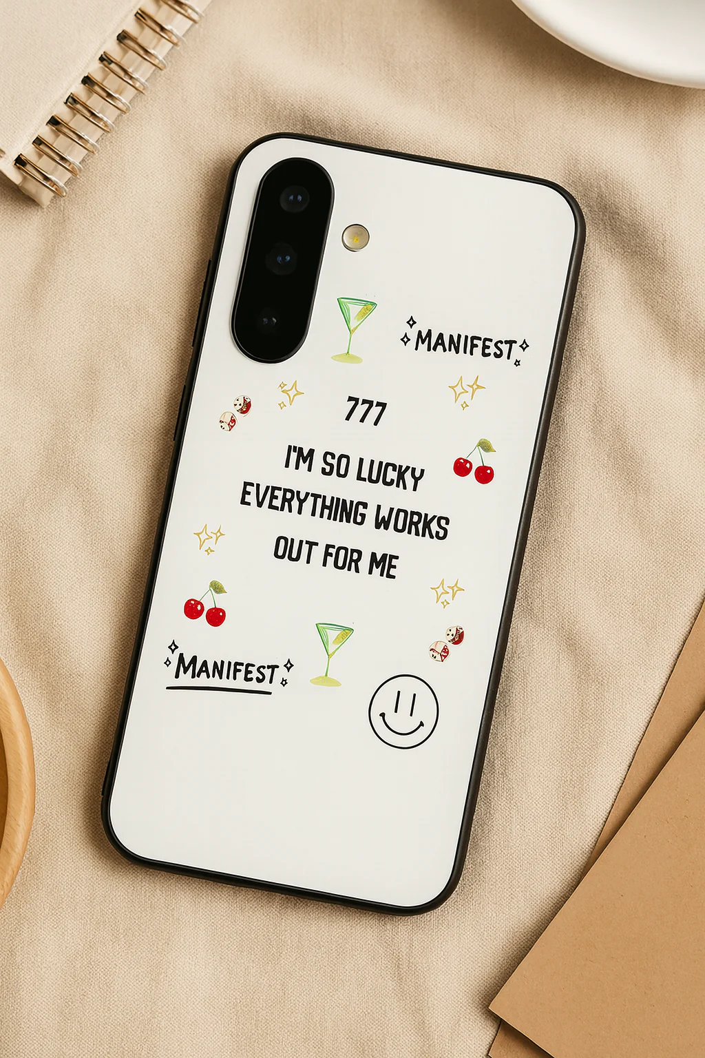 Manifest Mode Premium Glass Back Cover For Galaxy S, A, M & F Series - Image 5