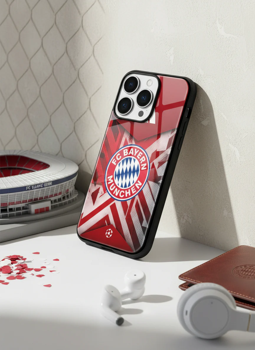 Matchday Bayern Premium Glass Back Cover For iPhone 11-17 Models - Image 10