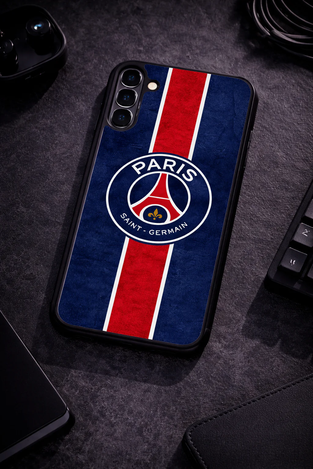 Midnight Paris Premium Glass Back Cover For Galaxy S, A, M & F Series - Image 7