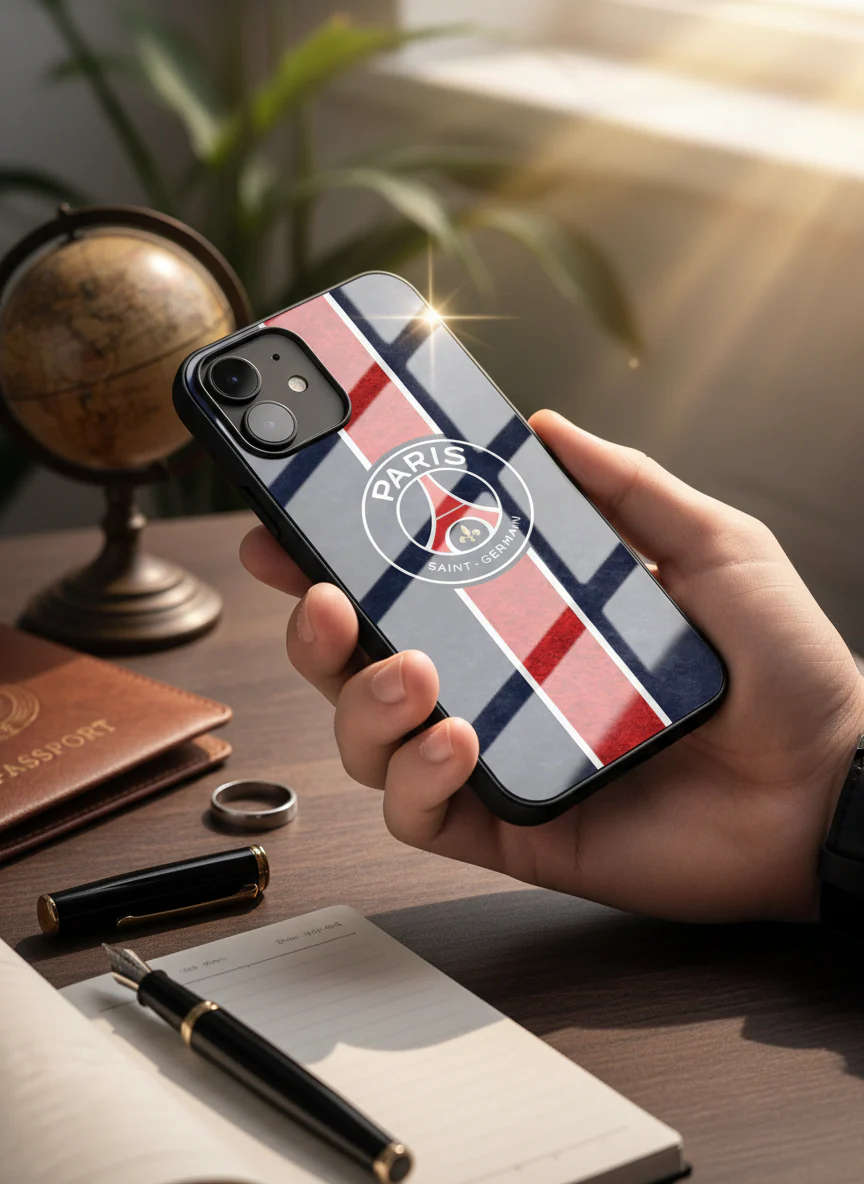 Midnight Paris Premium Glass Back Cover For iPhone 11-17 Models - Image 10