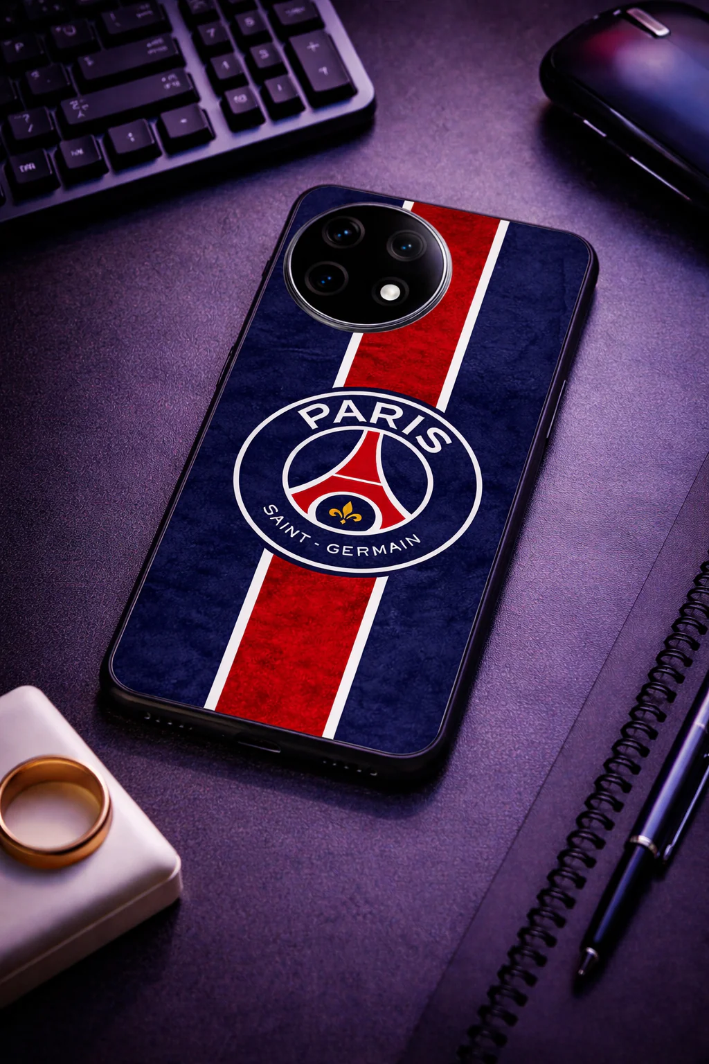 Midnight Paris Premium Glass Back Cover For One Plus 13, 12, 11, 10, Nord Series - Image 5