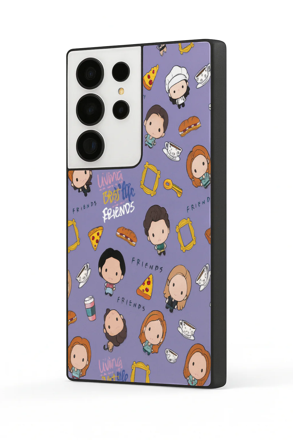 Mini FRIENDS Premium Glass Back Cover For Galaxy S, A, M & F Series - Image 3