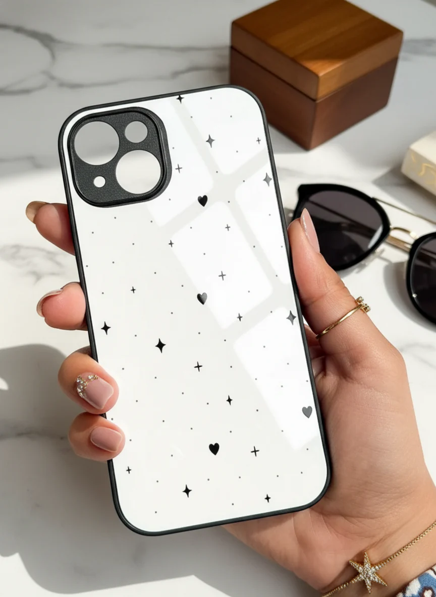 Minimal LOVE Premium Glass Back Cover For iPhone 11-17 Models - Image 10