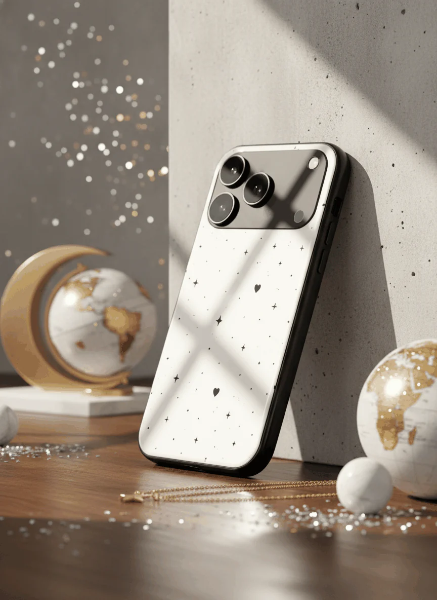 Minimal LOVE Premium Glass Back Cover For iPhone 11-17 Models - Image 3