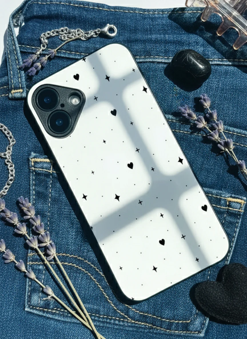 Minimal LOVE Premium Glass Back Cover For iPhone 11-17 Models - Image 9