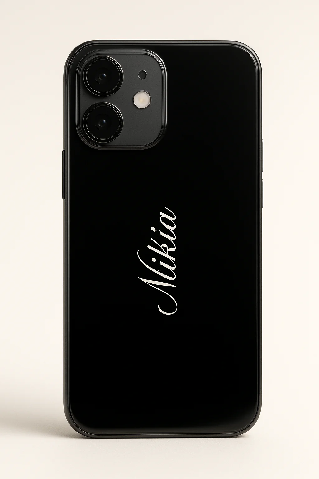 Minimal Luxe Personalised Name Premium Glass Back Cover For iPhone 11-17 Models - Image 20