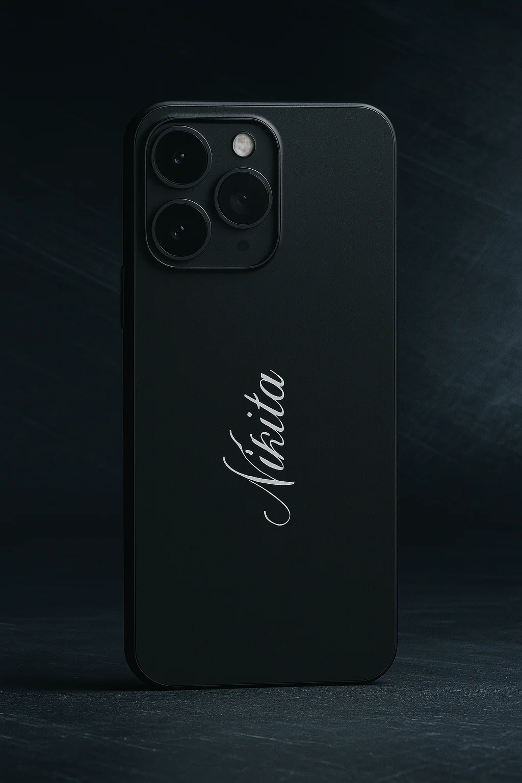 Minimal Luxe Personalised Name Premium Glass Back Cover For iPhone 11-17 Models - Image 7