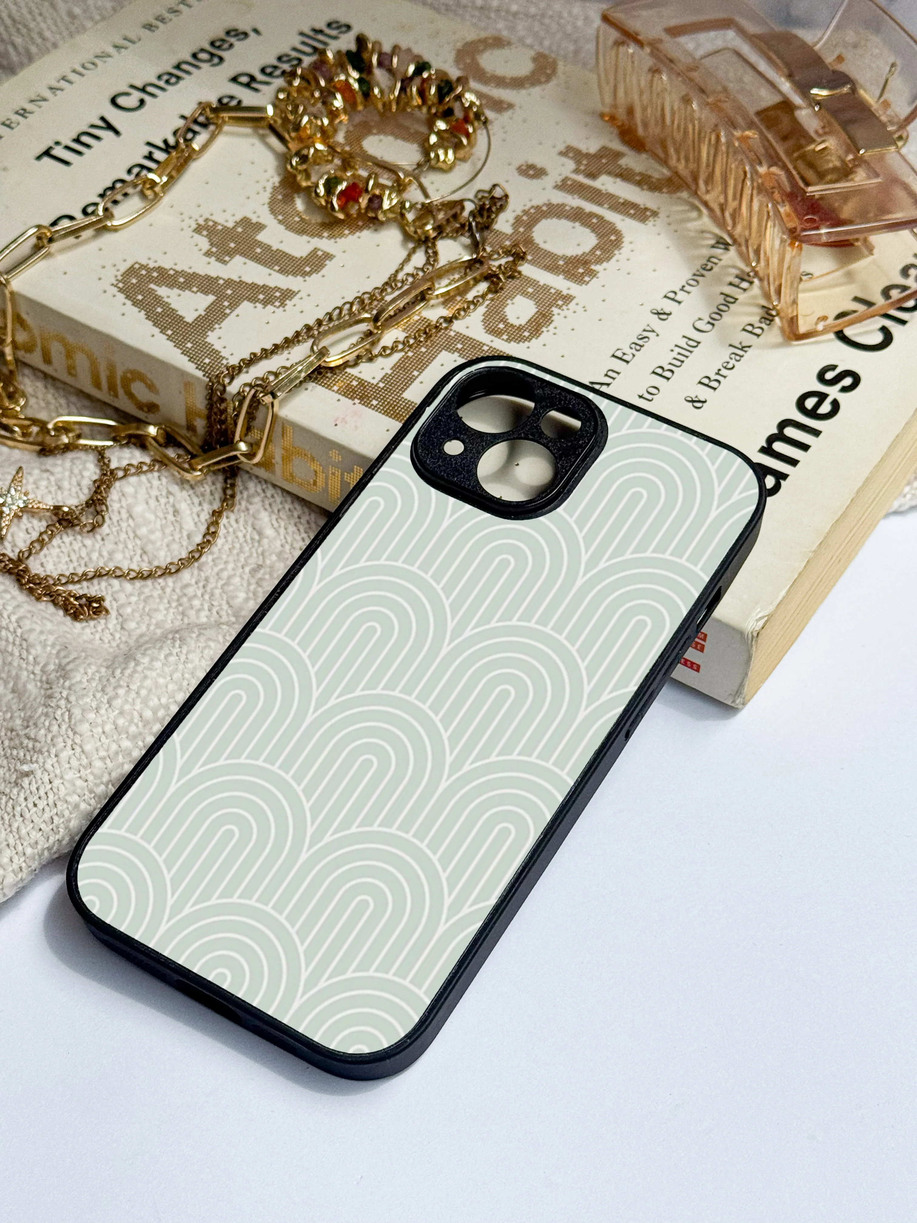 Mint Wave Premium Glass Back Cover For iPhone 11-17 Models - Image 8