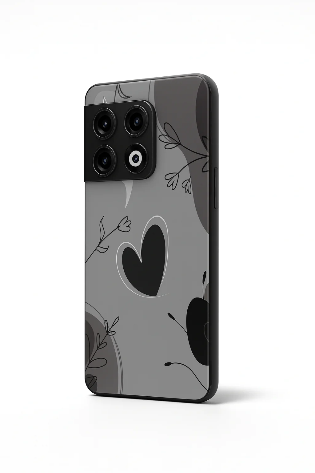 Muted Hearts Glass Back Cover For One Plus 13, 12, 11, 10, Nord Series - Image 3