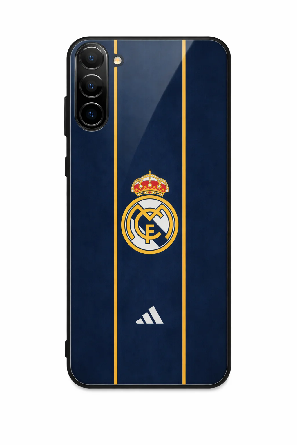 Navy Gold Reign Premium Glass Back Cover For Galaxy S, A, M & F Series - Image 7