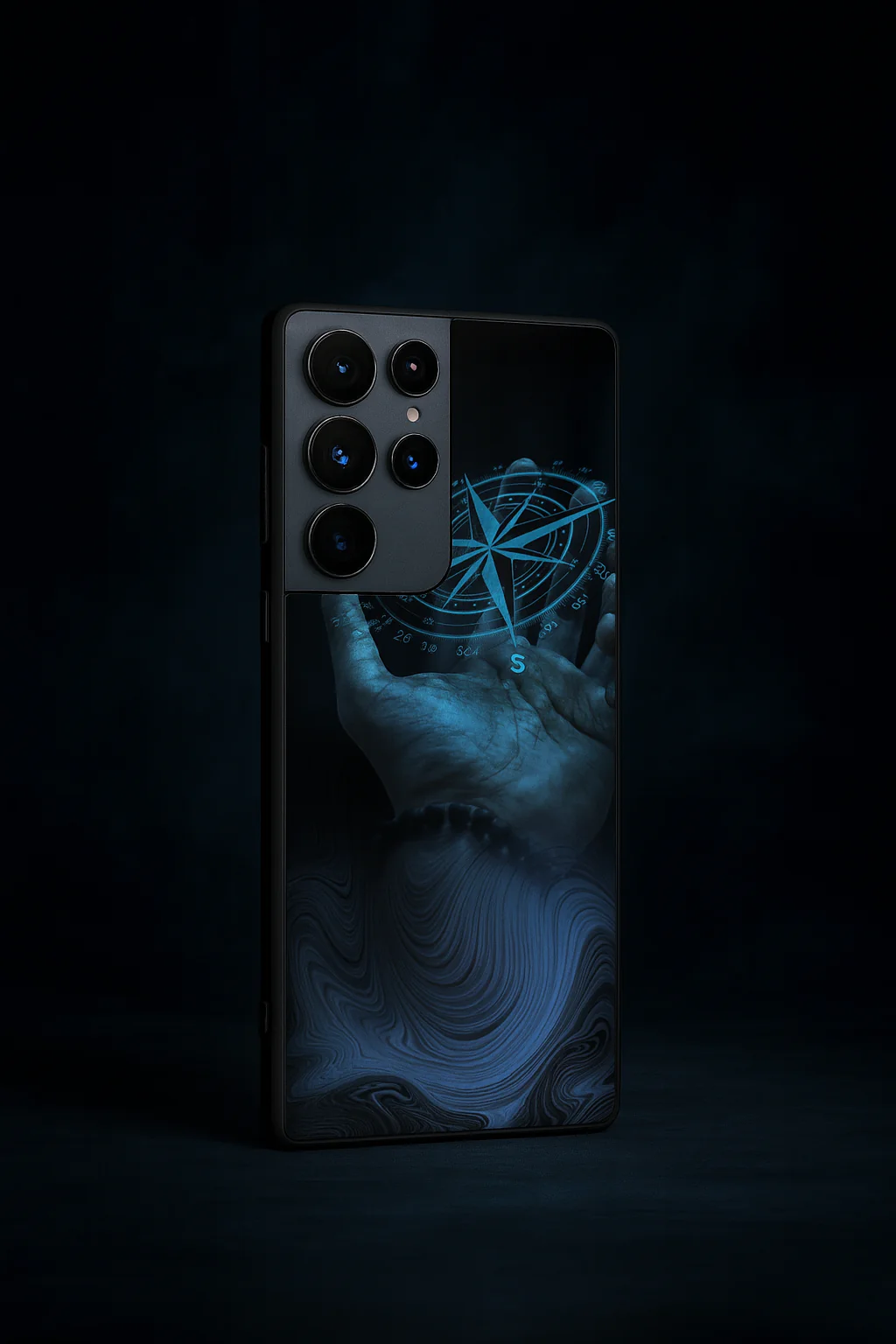 Neon Navigator Premium Glass Back Cover For Galaxy S, A, M & F Series - Image 4