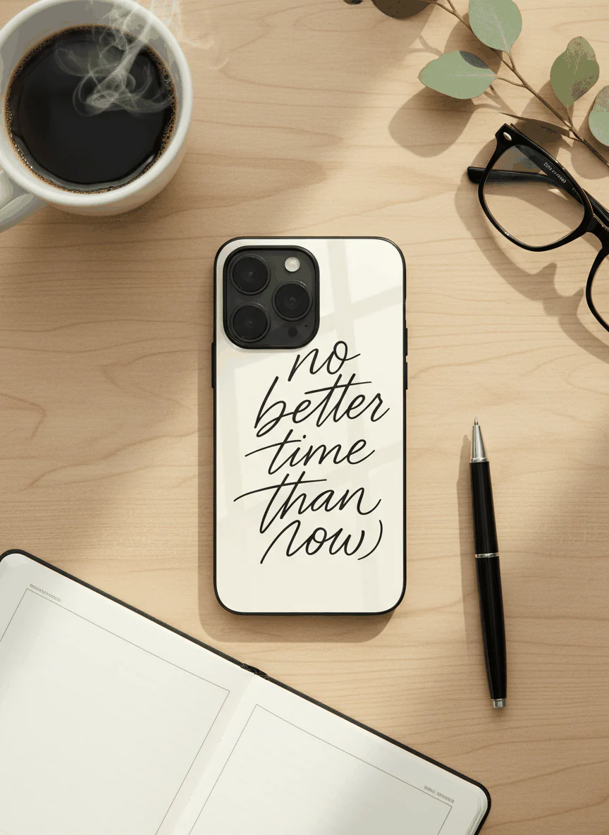 No Better Time Premium Glass Back Cover For iPhone 11-17 Models - Image 4