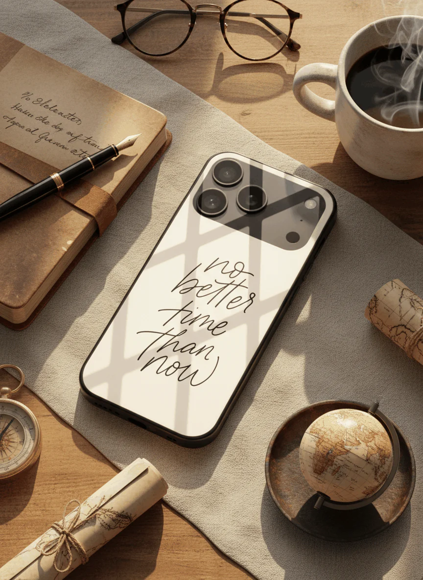 No Better Time Premium Glass Back Cover For iPhone 11-17 Models - Image 5