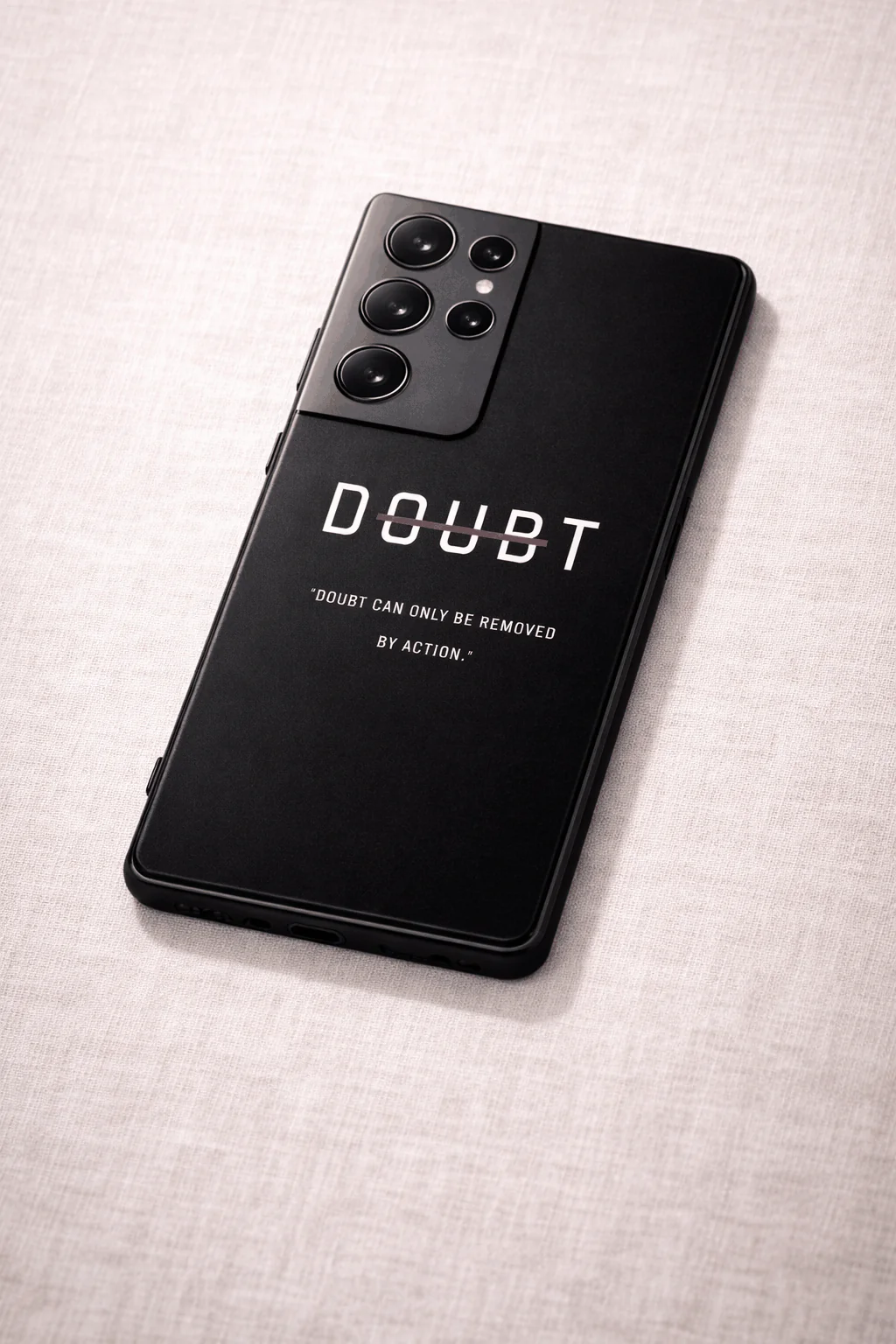 No Doubt Premium Glass Back Cover For Galaxy S, A, M & F Series - Image 2