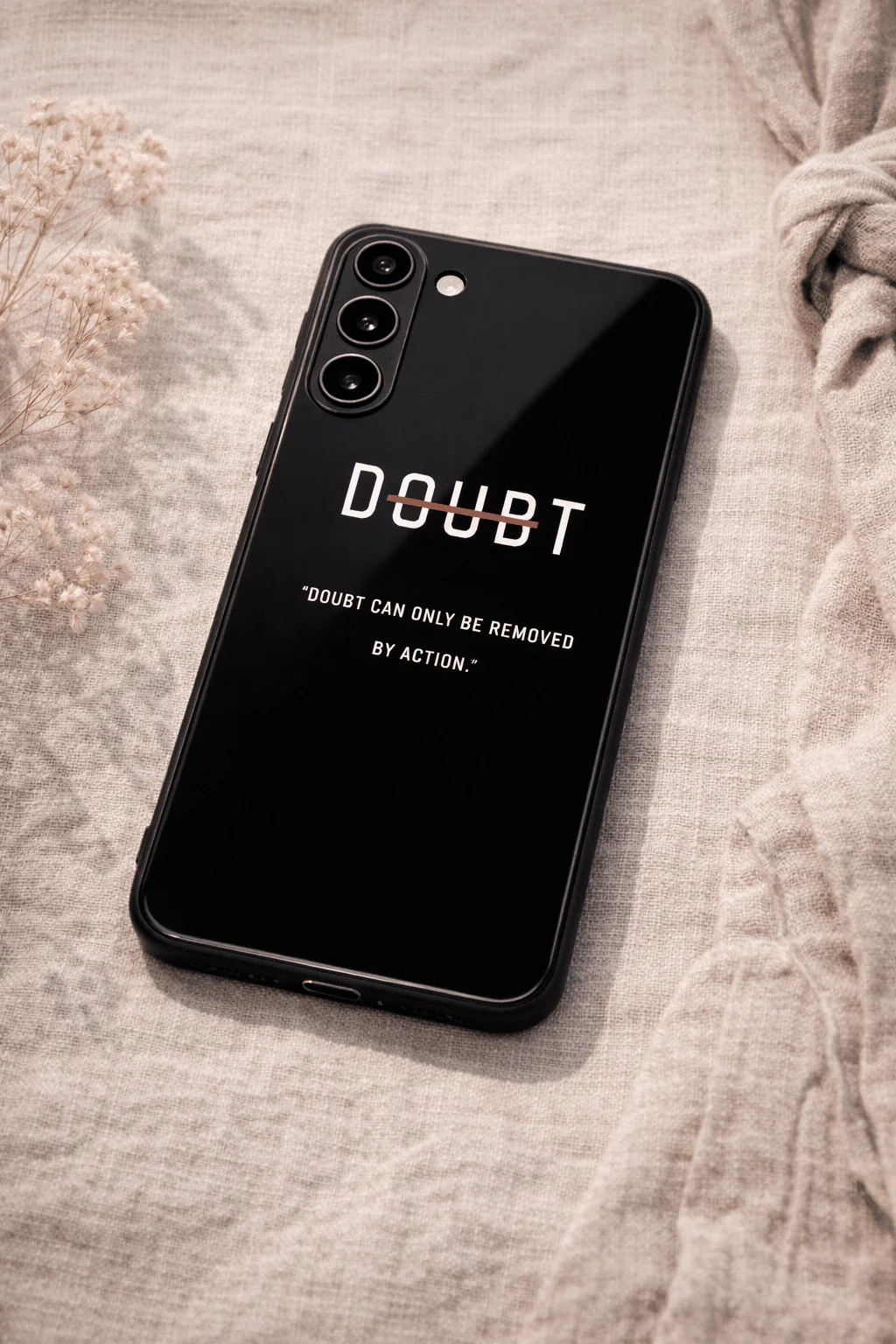 No Doubt Premium Glass Back Cover For Galaxy S, A, M & F Series - Image 5