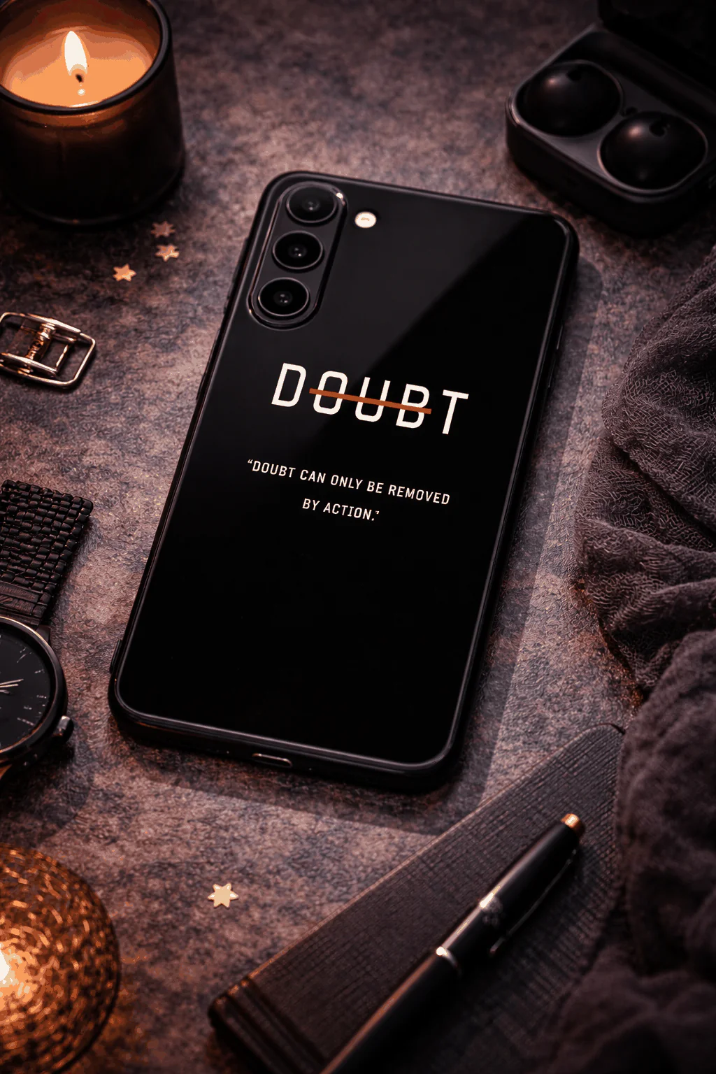 No Doubt Premium Glass Back Cover For Galaxy S, A, M & F Series - Image 7