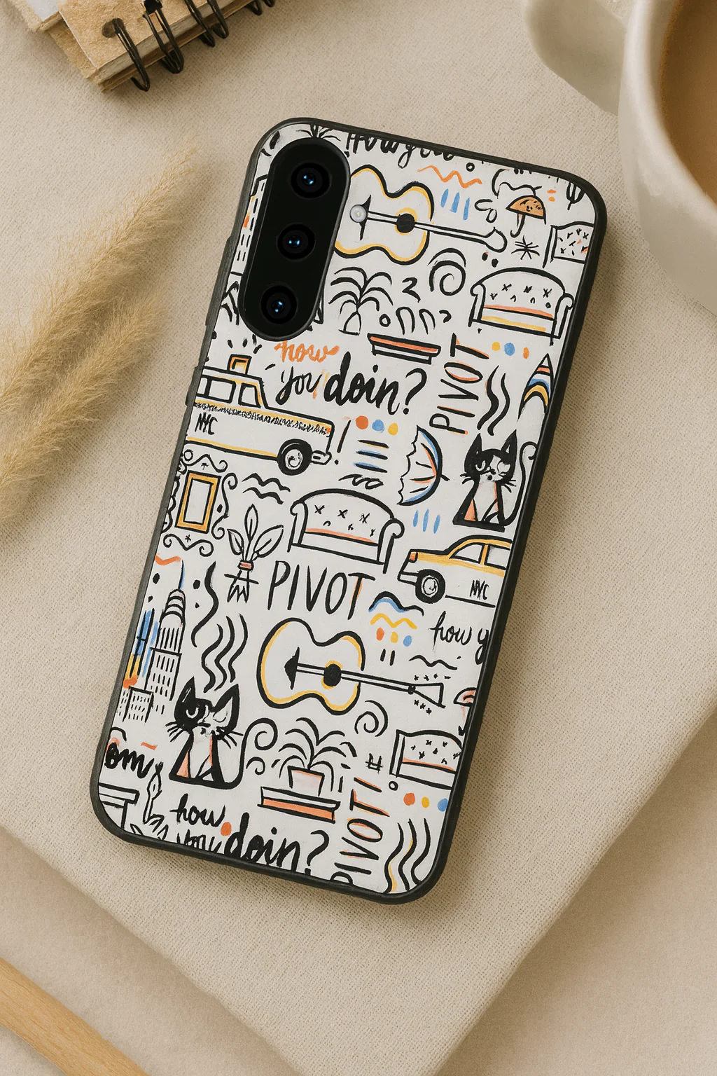 NYC Vibes Premium Glass Back Cover For Galaxy S, A, M & F Series - Image 4