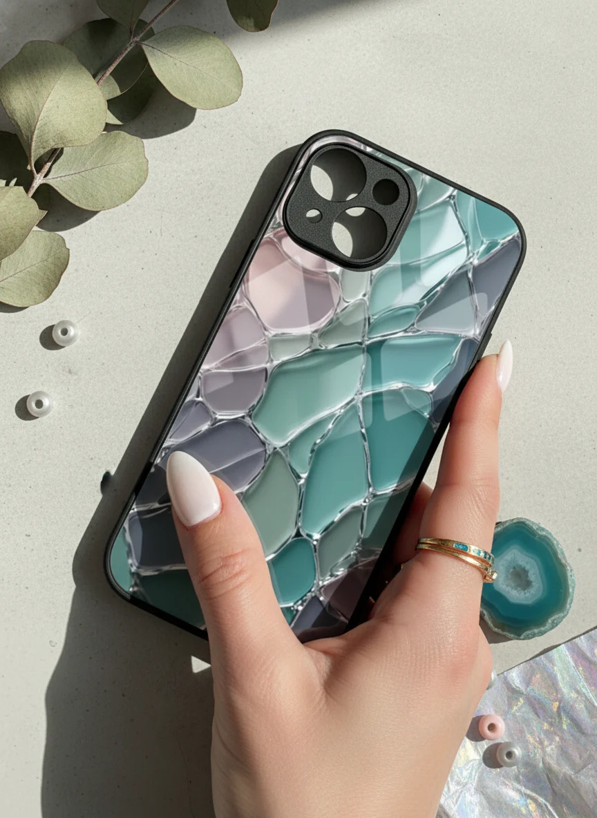 Ocean Glaze Premium Glass Back Cover For iPhone 11-17 Models - Image 15