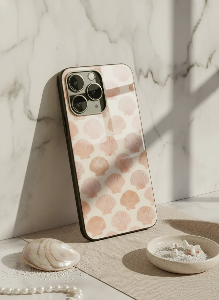 Ocean Whisper Premium Glass Back Cover For iPhone 11-17 Models - Image 13