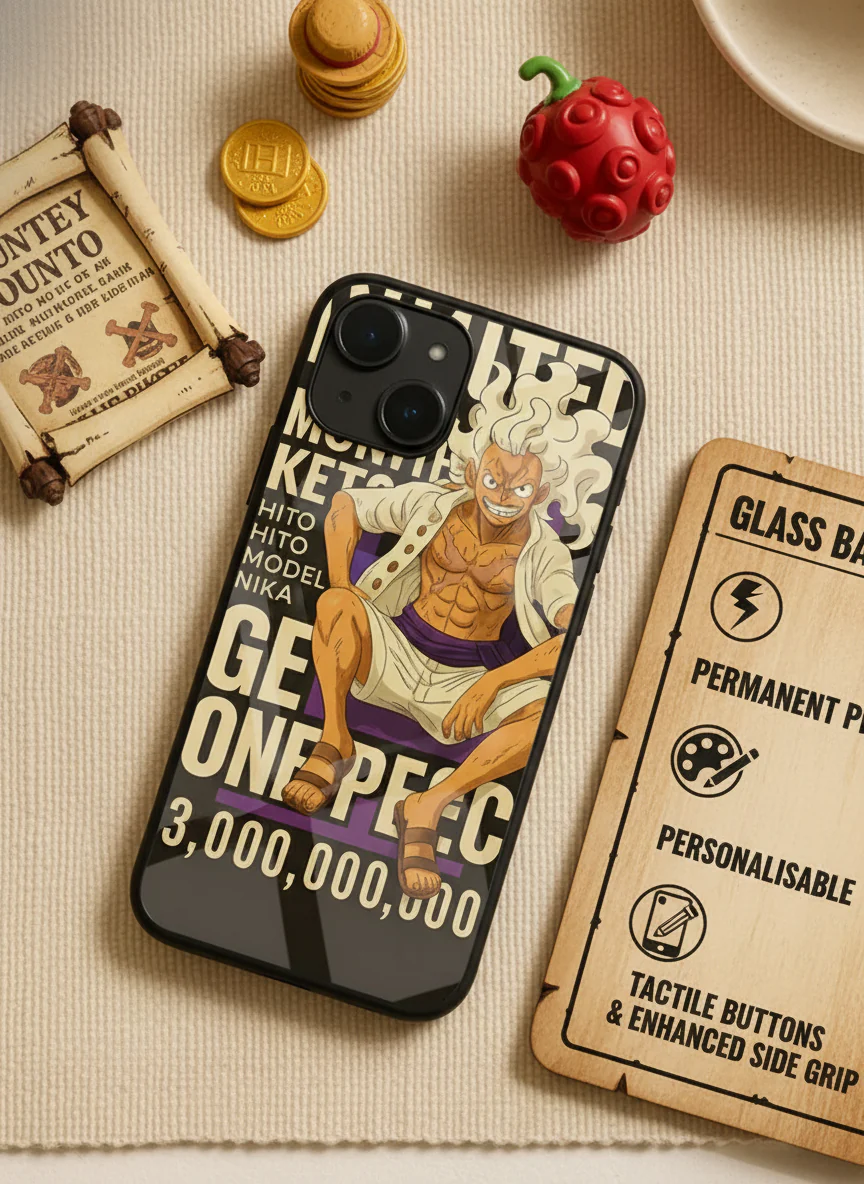 One Piece FAN Premium Glass Back Cover For iPhone 11-17 Models - Image 5