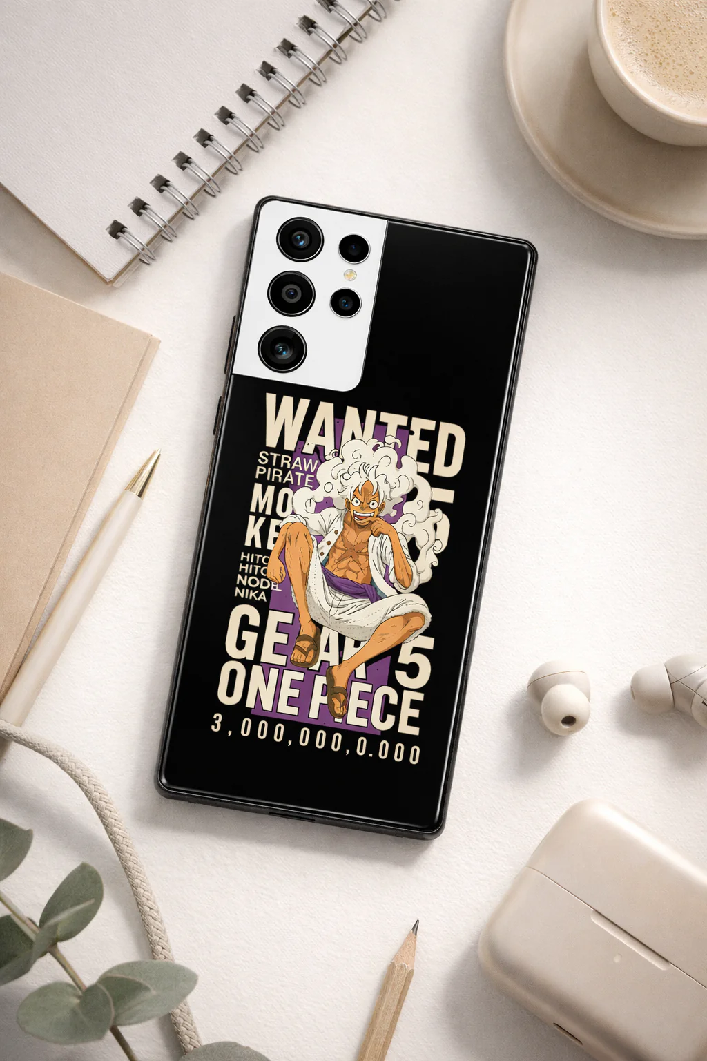 One Piece FAN Premium Glass Back Cover For Galaxy S, A, M & F Series - Image 4