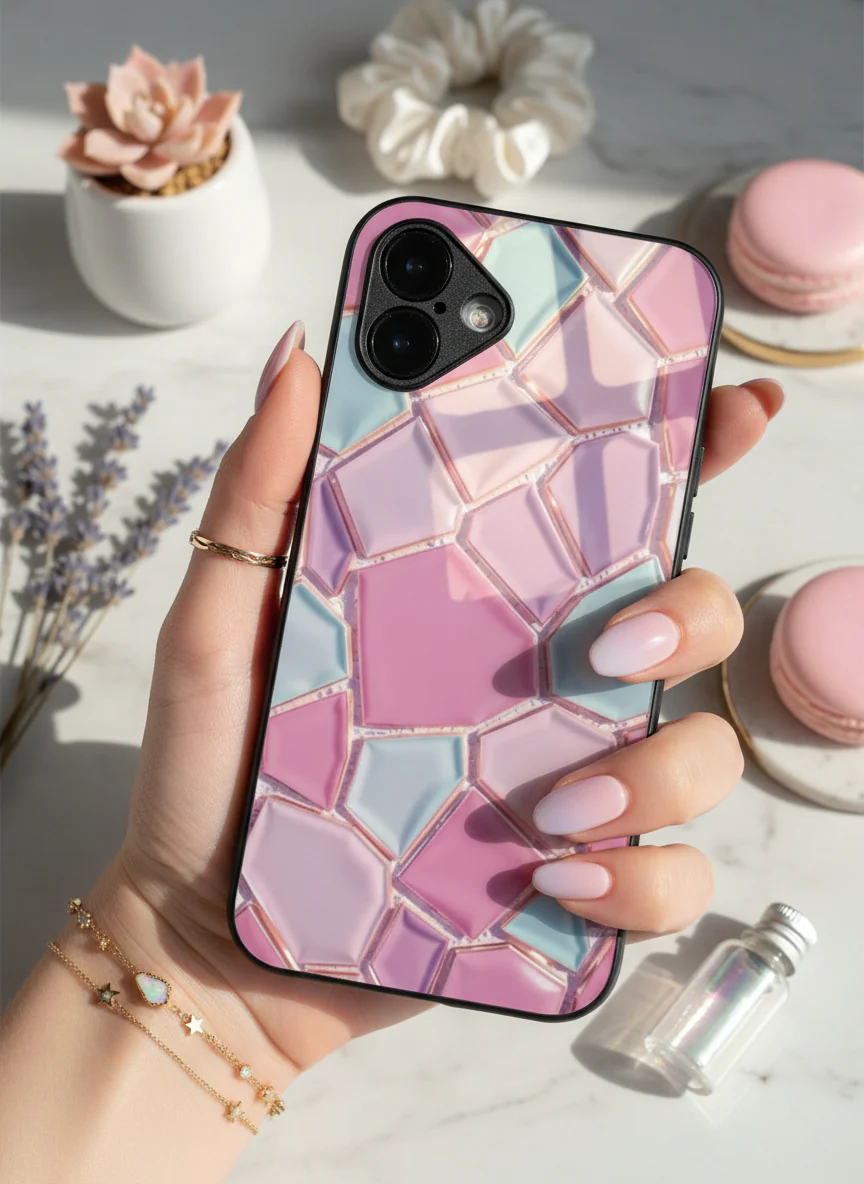 Opaline Glow Premium Glass Back Cover For iPhone 11-17 Models - Image 4