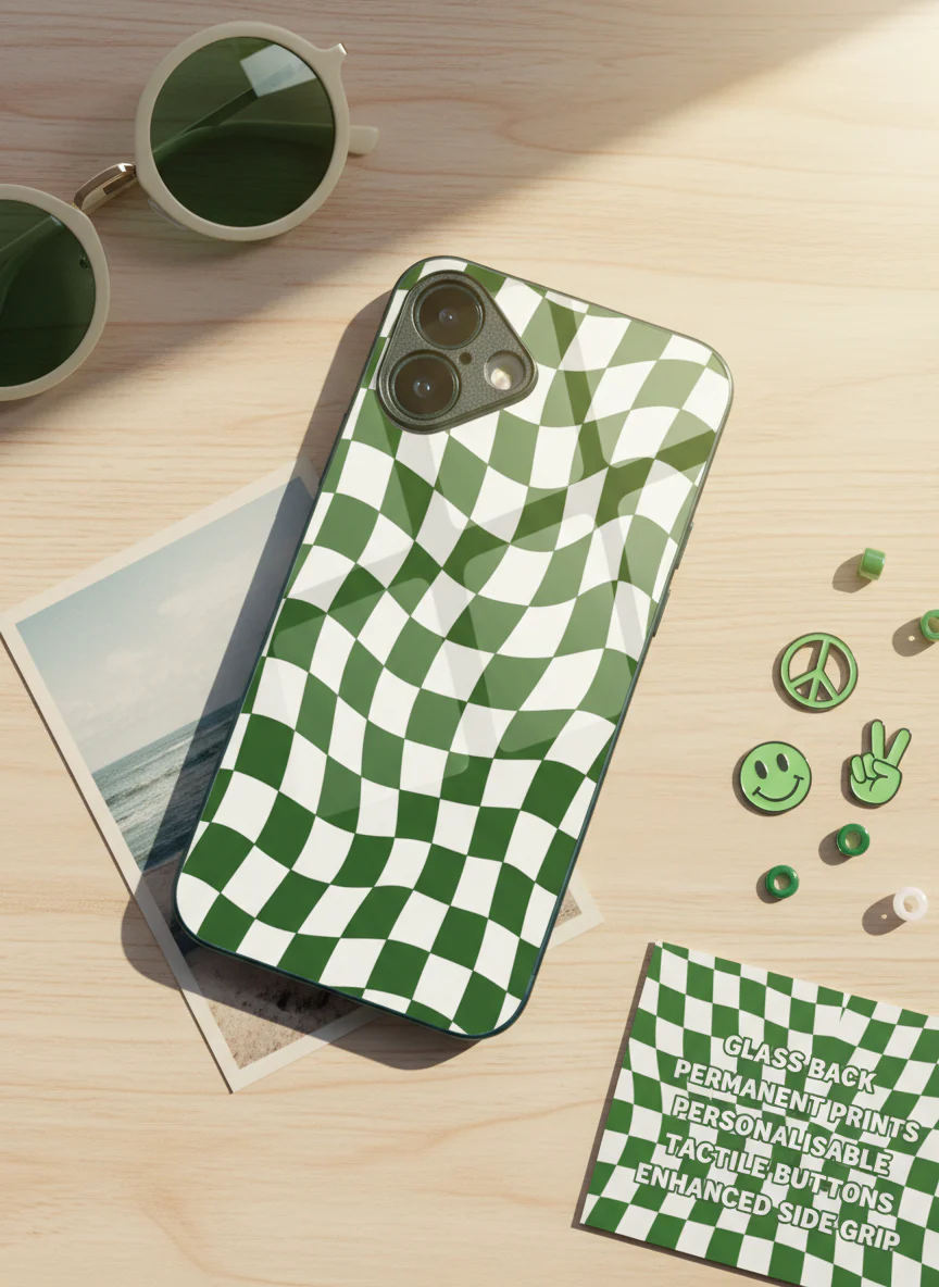 Optic Flow Premium Glass Back Cover For iPhone 11-17 Models - Image 2