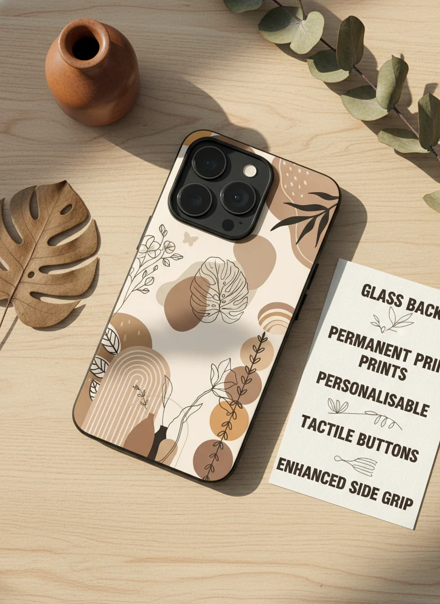 Organic Aura Premium Glass Back Cover For iPhone 11-17 Models - Image 2