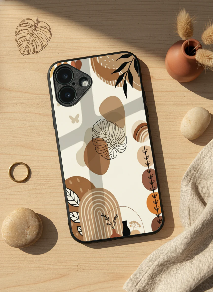 Organic Aura Premium Glass Back Cover For iPhone 11-17 Models - Image 5