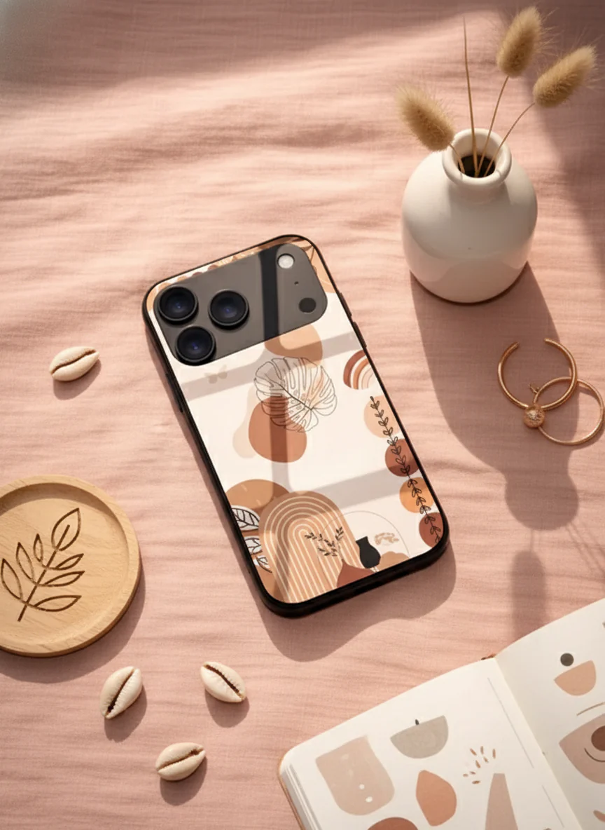 Organic Aura Premium Glass Back Cover For iPhone 11-17 Models - Image 8