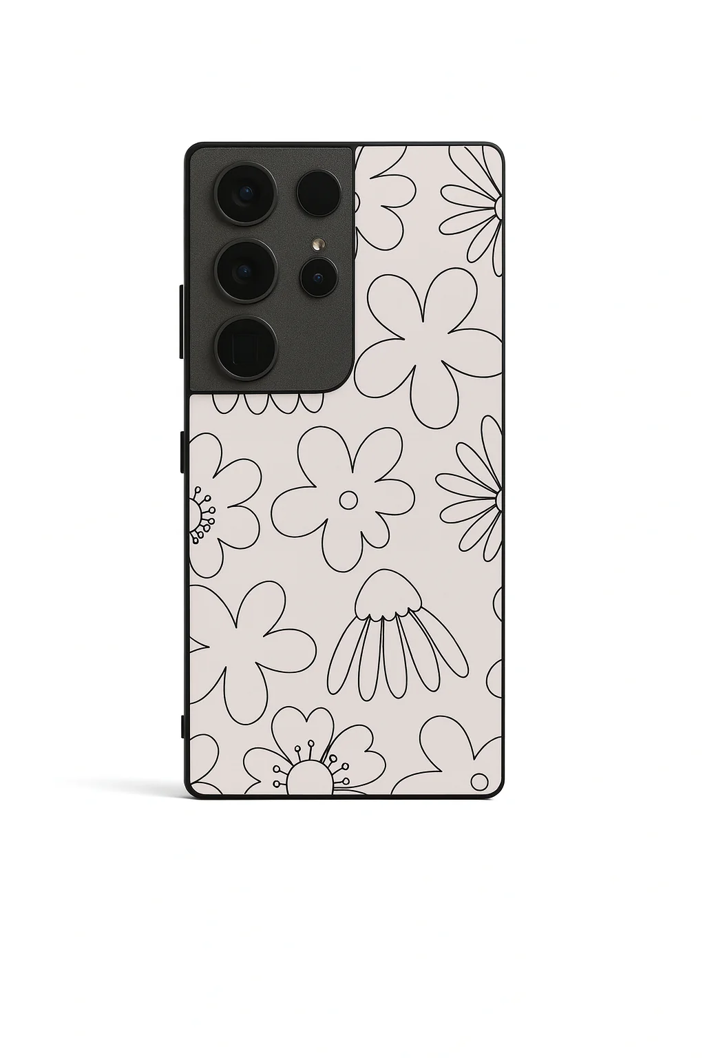 Outline Garden Premium Glass Back Cover For Galaxy S, A, M & F Series - Image 3