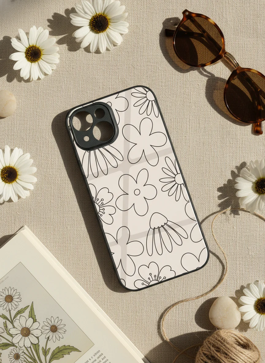 Outline Garden Premium Glass Back Cover For iPhone 11-17 Models - Image 5