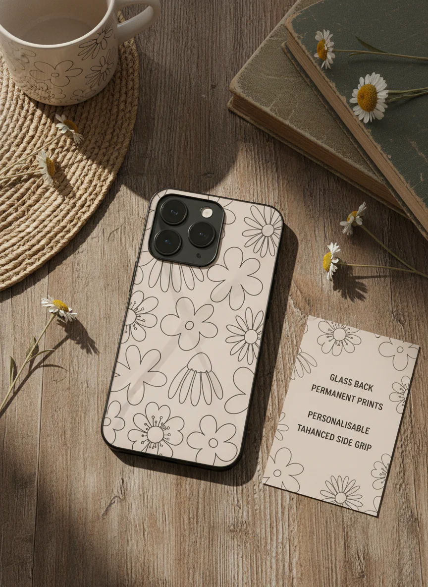 Outline Garden Premium Glass Back Cover For iPhone 11-17 Models - Image 8