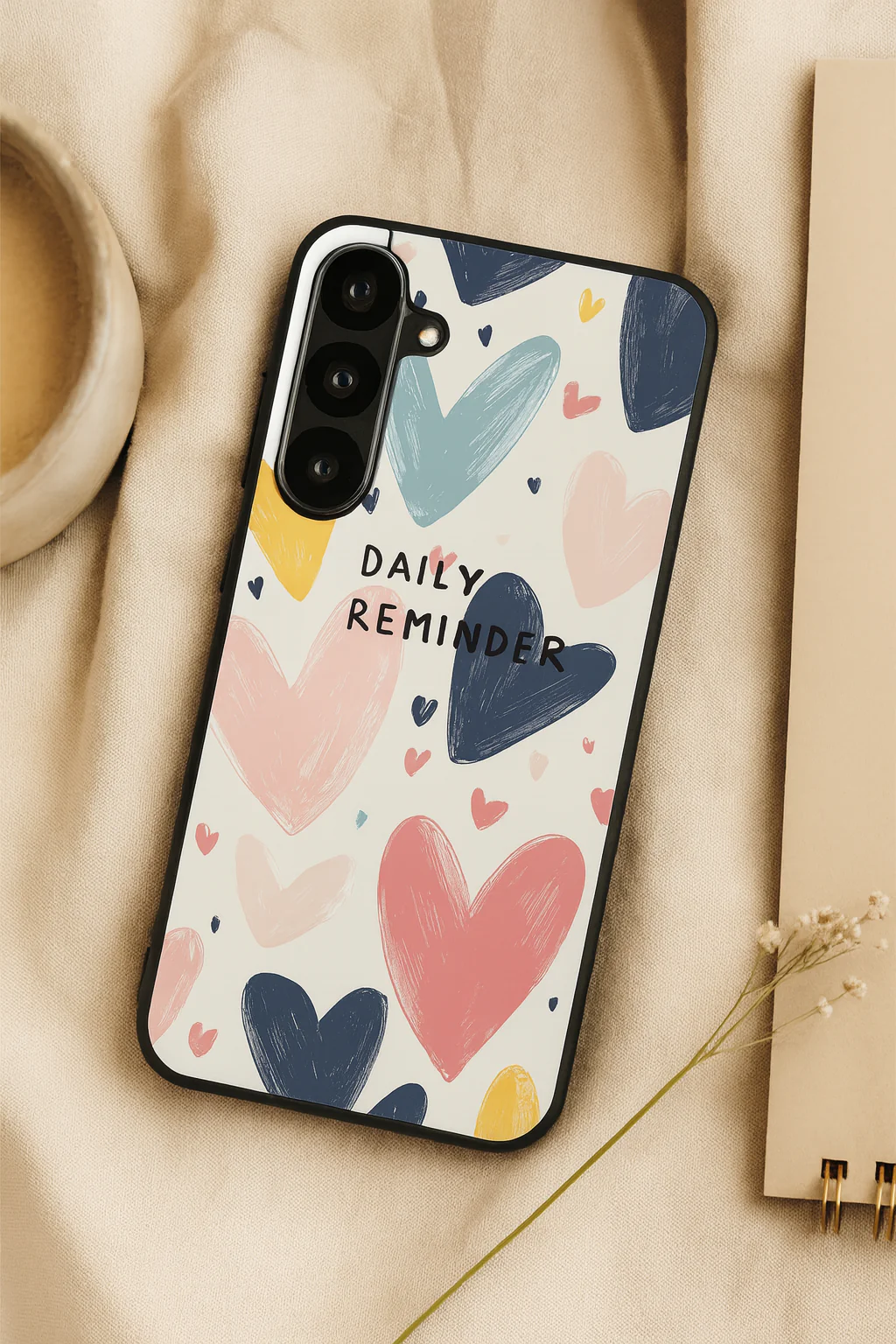Painted Love Premium Glass Back Cover For Galaxy S, A, M & F Series - Image 4