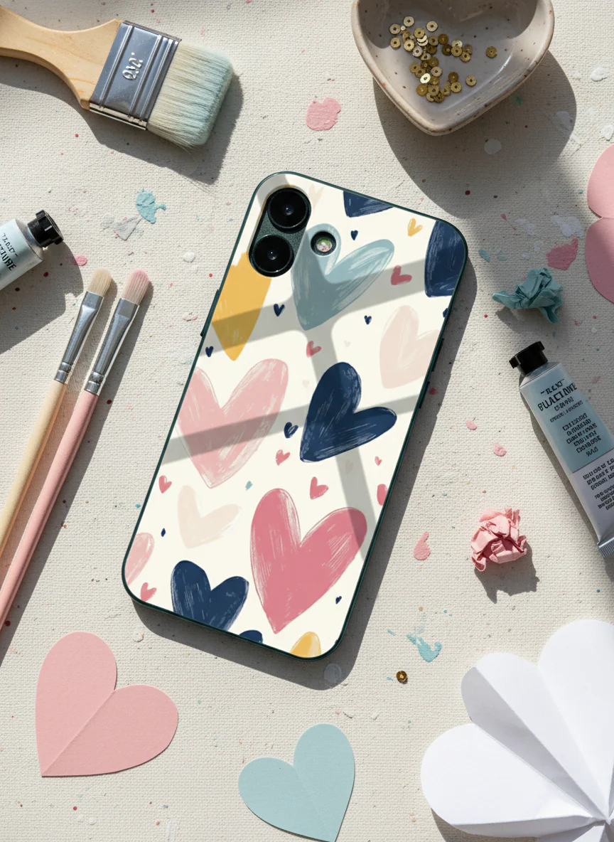 Painted Love Premium Glass Back Cover For iPhone 11-17 Models - Image 12