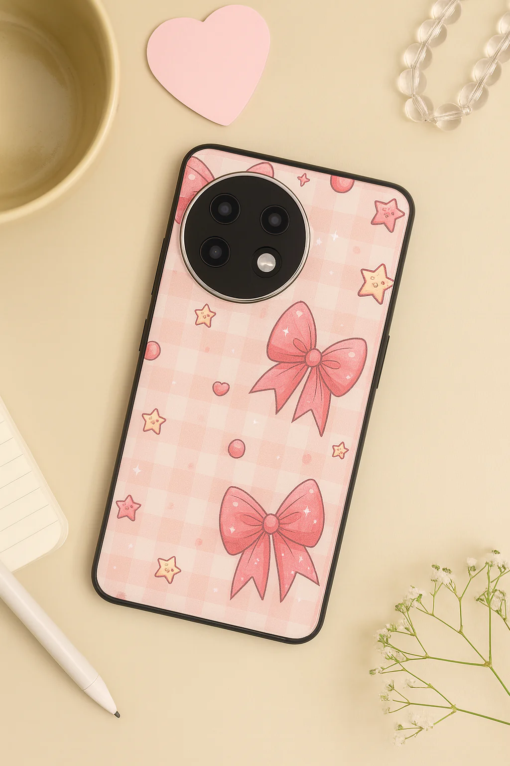Pastel Charm Premium Glass Back Cover For One Plus 13, 12, 11, 10, Nord Series - Image 6