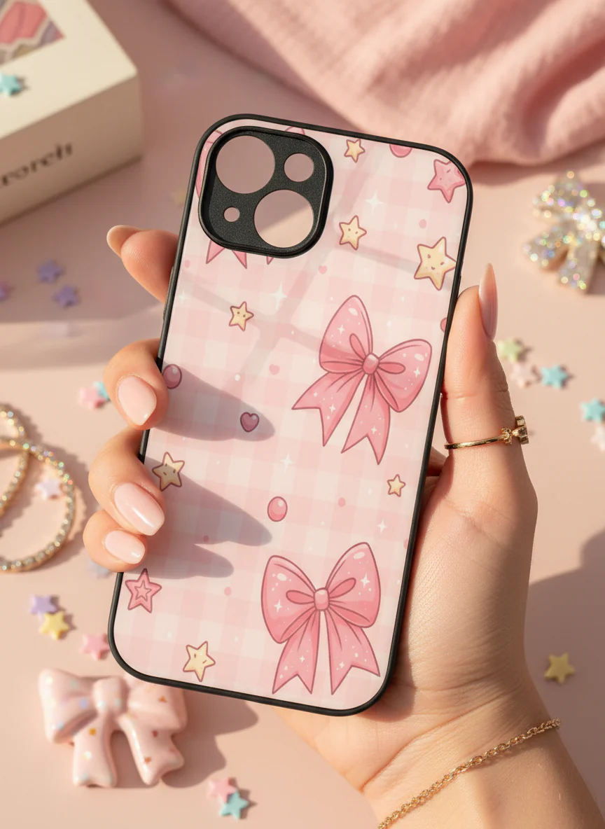 Pastel Charm Premium Glass Back Cover For iPhone 11-17 Models - Image 10