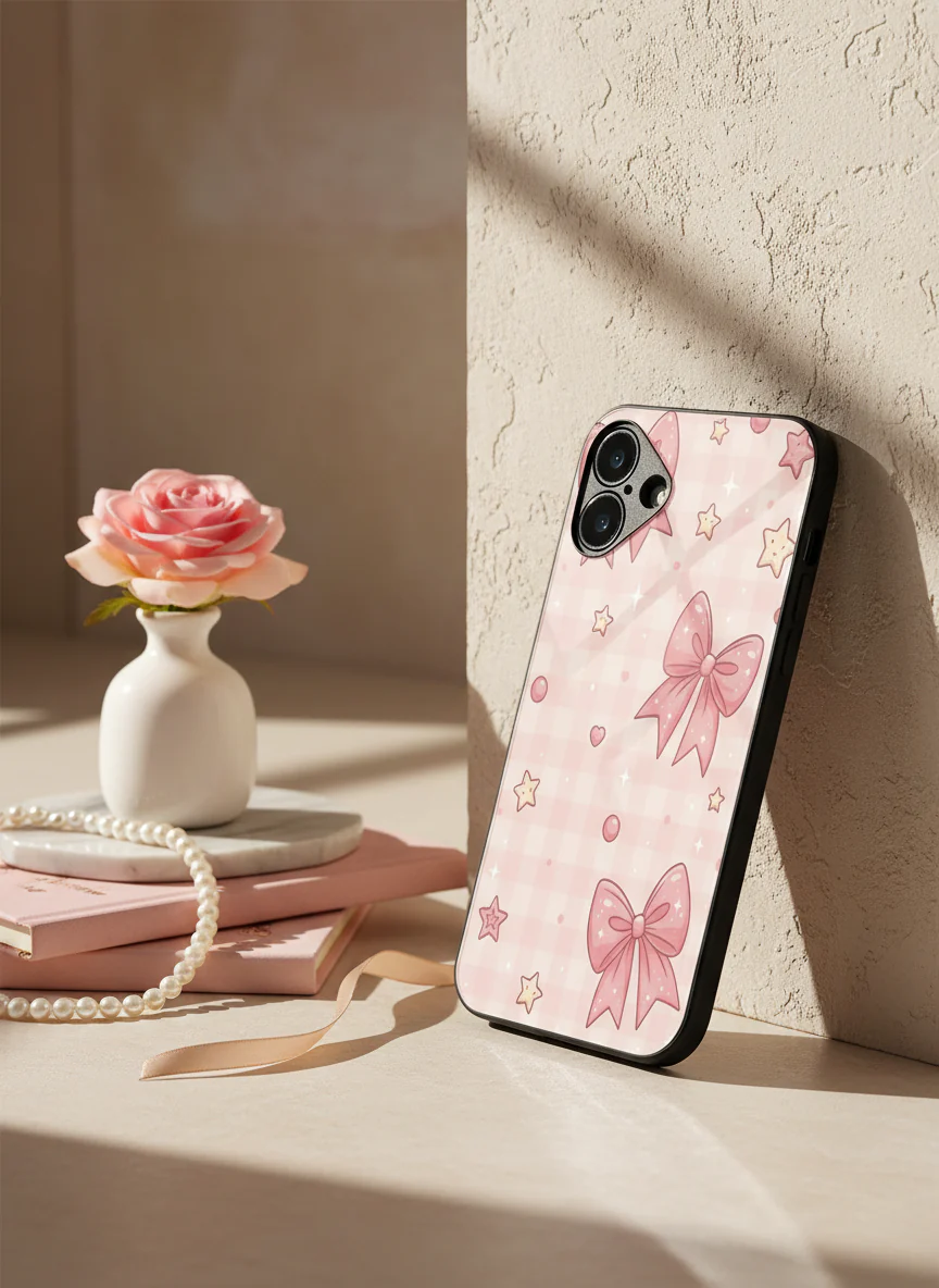 Pastel Charm Premium Glass Back Cover For iPhone 11-17 Models - Image 9