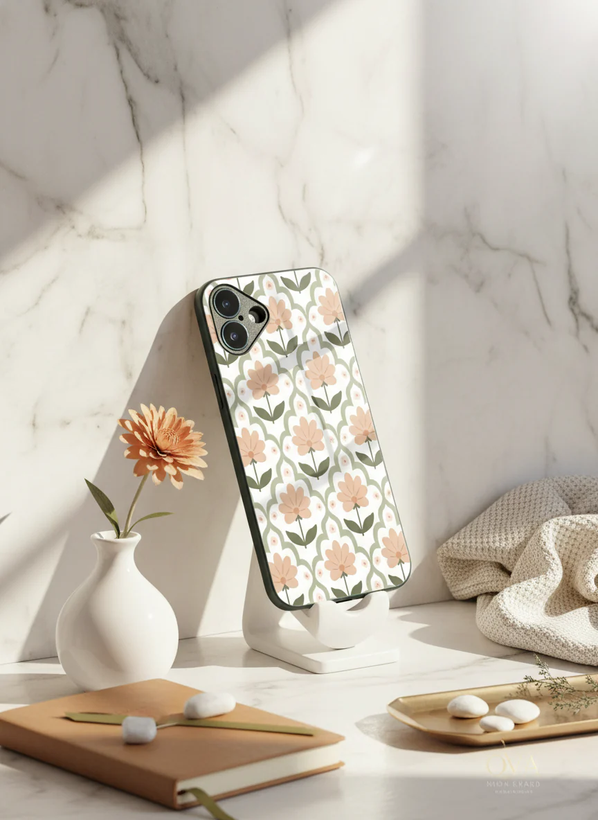 Pastel Petals Premium Glass Back Cover For iPhone 11-17 Models - Image 6