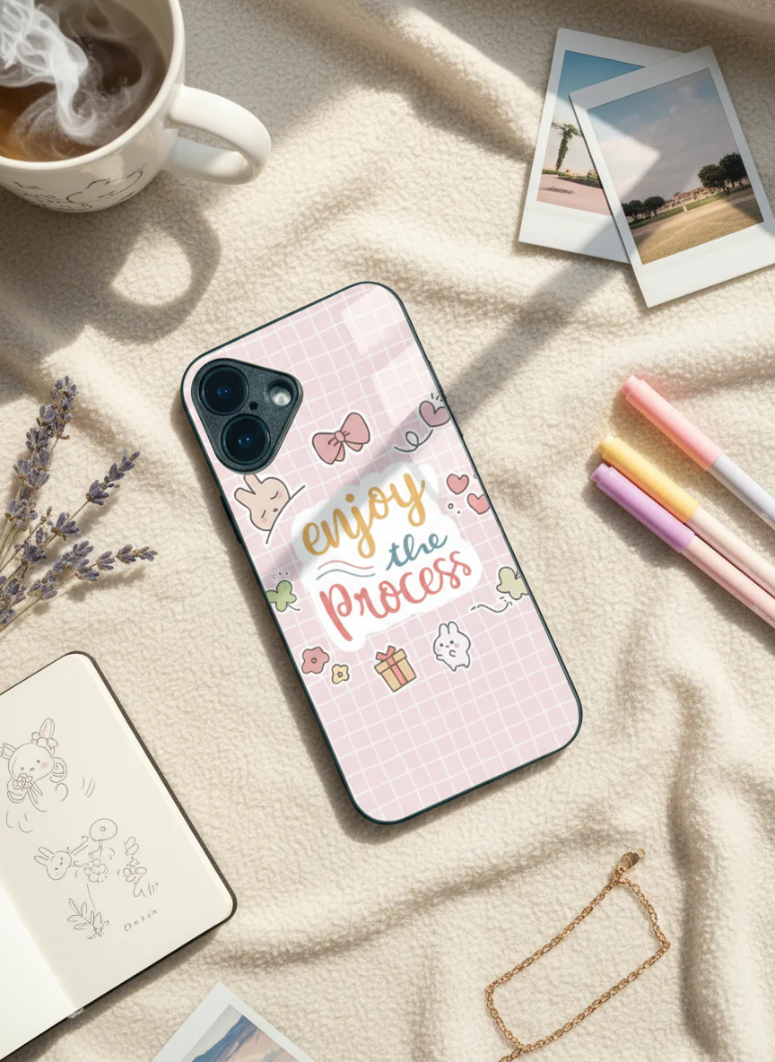 Pastel Process Premium Glass Back Cover For iPhone 11-17 Models - Image 2