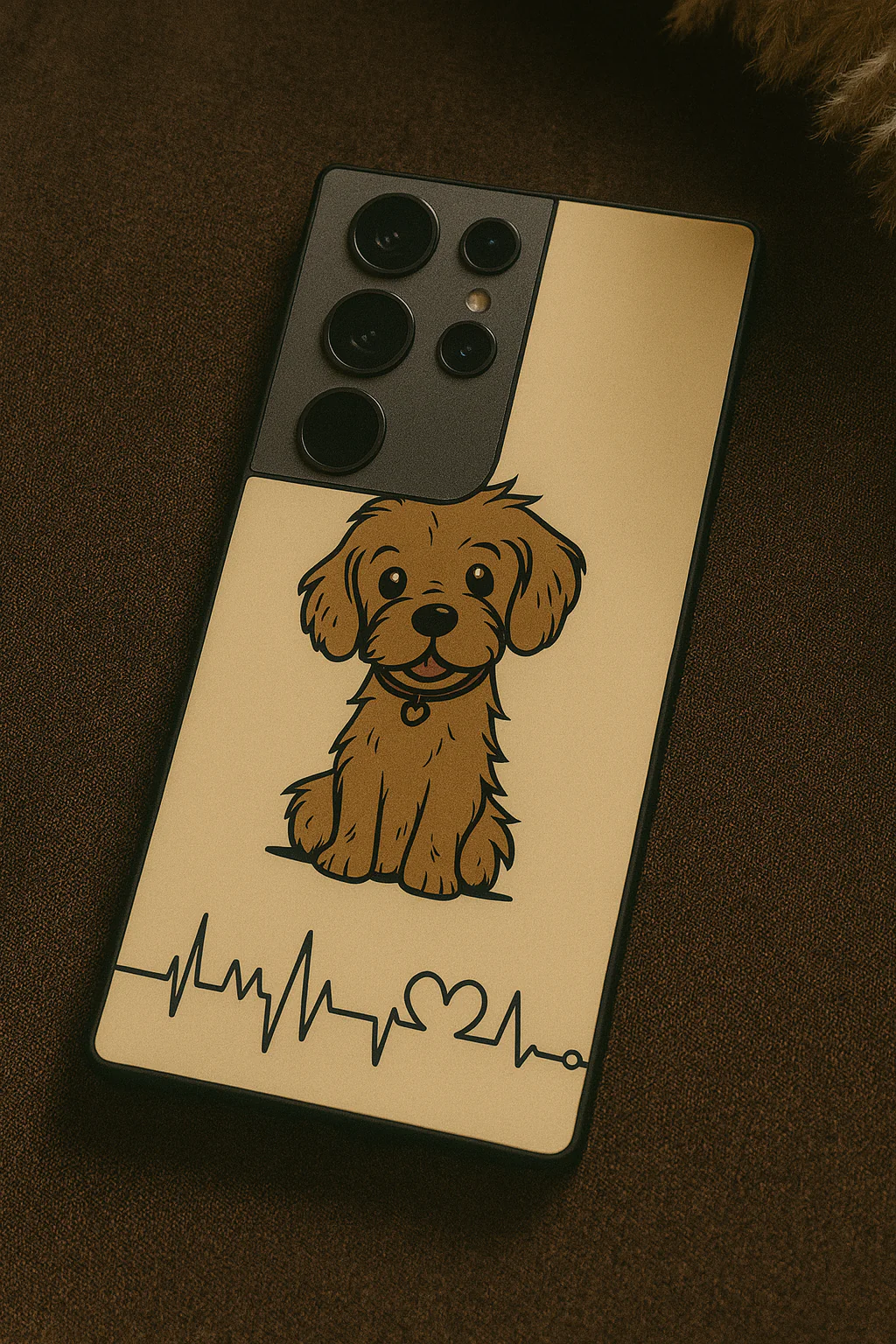 Pawfect Love Premium Glass Back Cover For Galaxy S, A, M & F Series - Image 4
