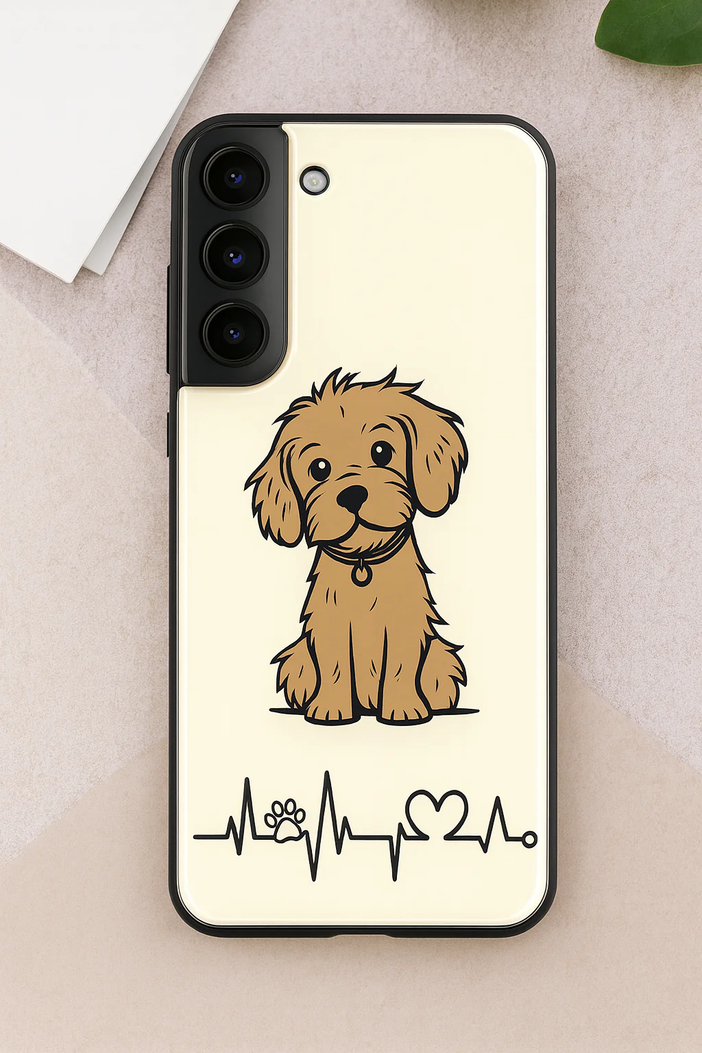 Pawfect Love Premium Glass Back Cover For Galaxy S, A, M & F Series - Image 5