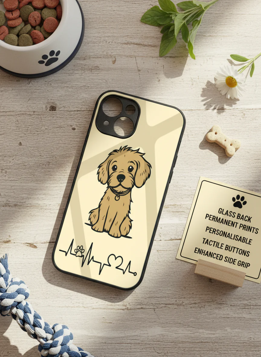 Pawfect Love Premium Glass Back Cover For iPhone 11-17 Models - Image 11