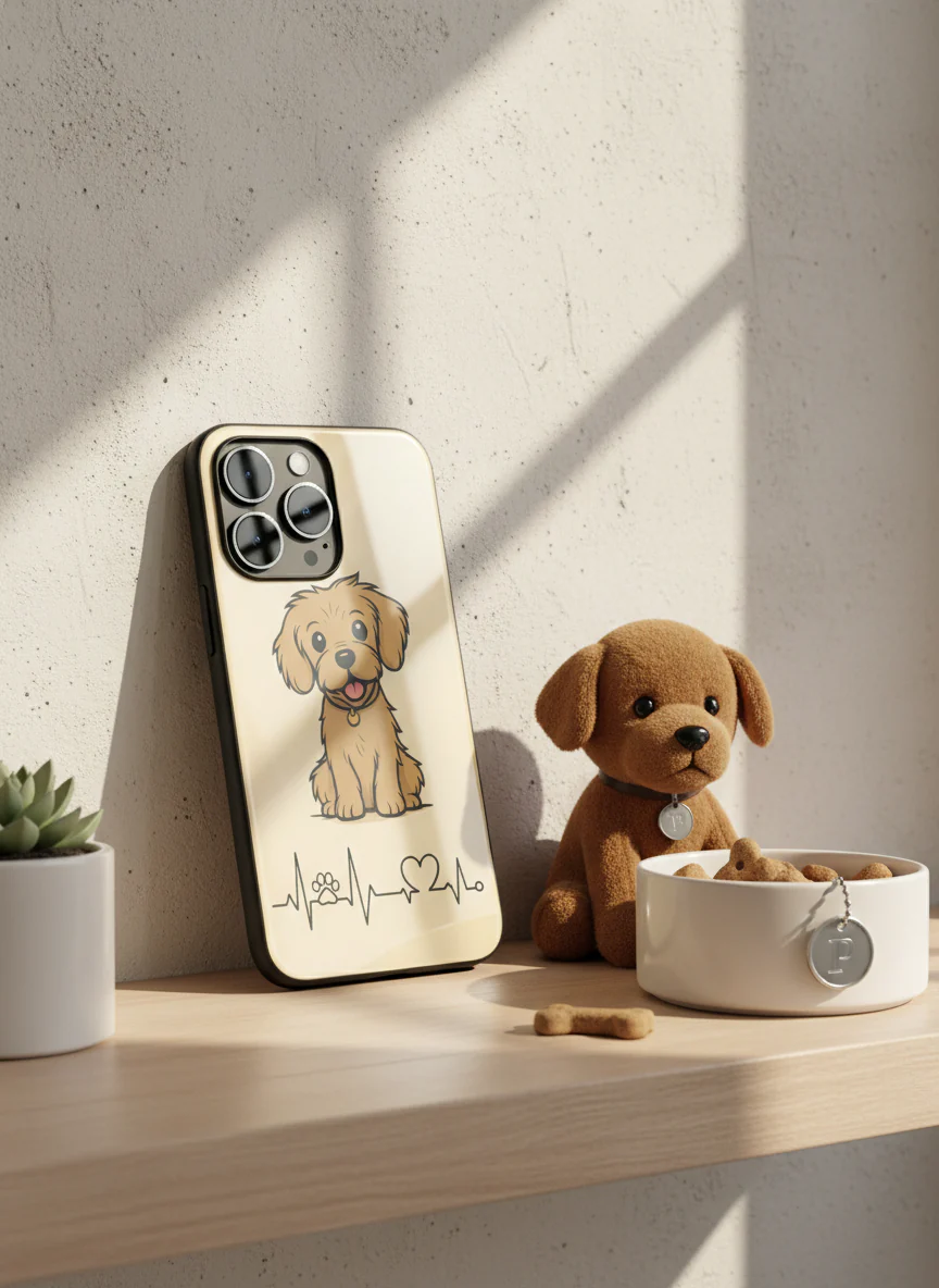 Pawfect Love Premium Glass Back Cover For iPhone 11-17 Models - Image 12