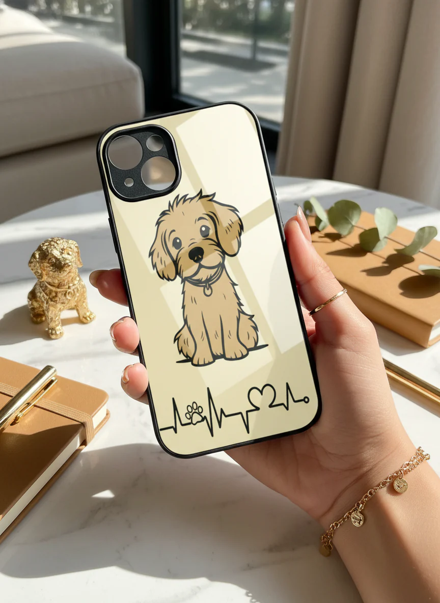 Pawfect Love Premium Glass Back Cover For iPhone 11-17 Models - Image 13