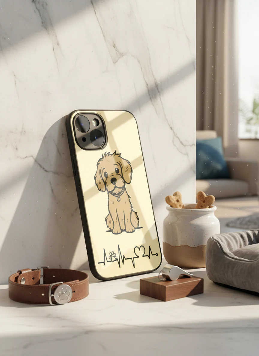Pawfect Love Premium Glass Back Cover For iPhone 11-17 Models - Image 15